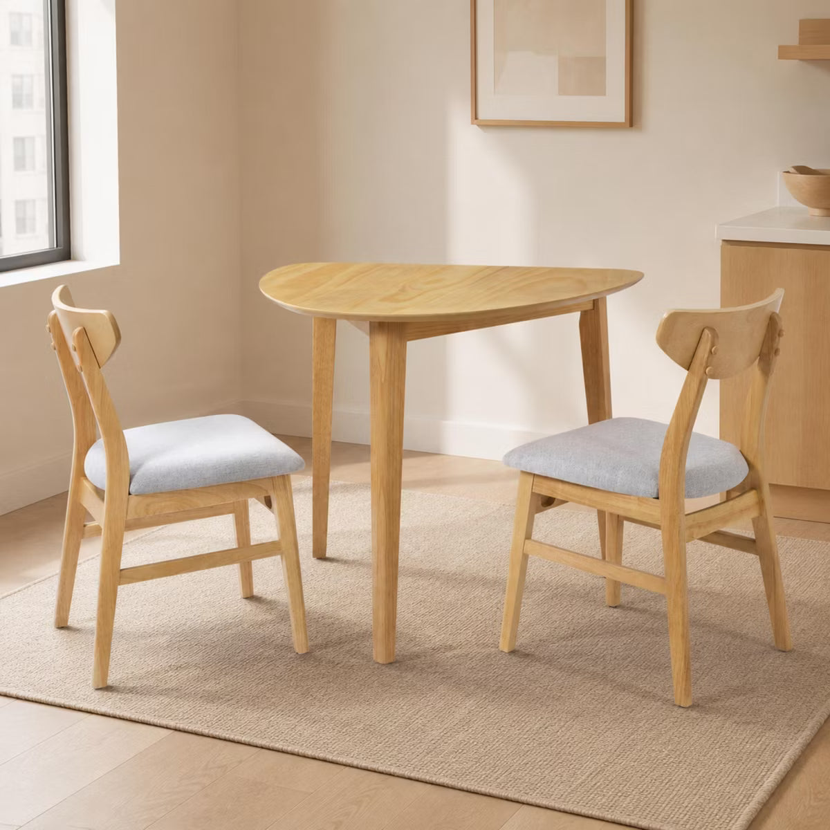 Dining Set – Culinvaro 3-Piece Modern Table and Chair Set