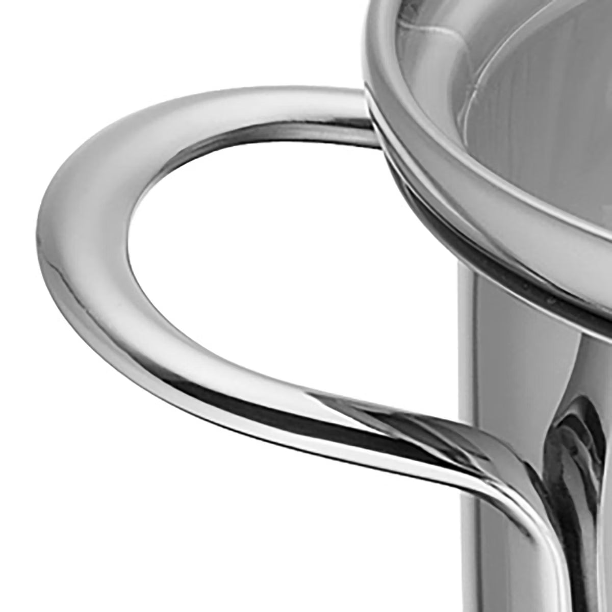 Stock Pot – Mini Stockpot w/ Glass Lid, 0.7 qt., 4.75-Inch Diameter – White