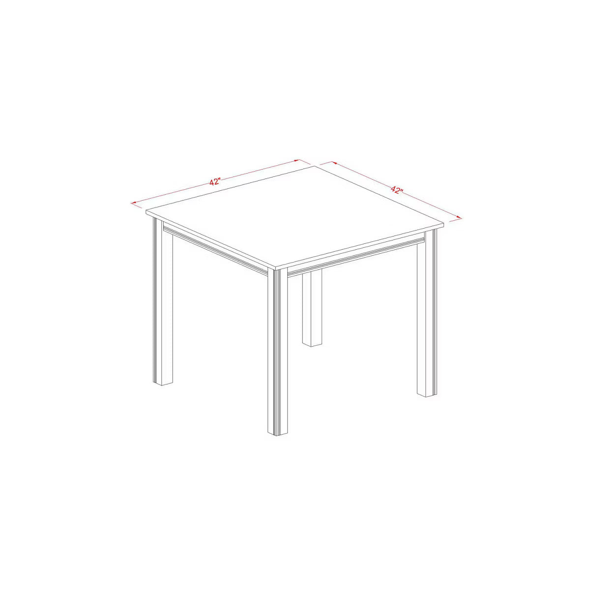 Pub Table & Bar Stools - 4 Person Dining Room Set