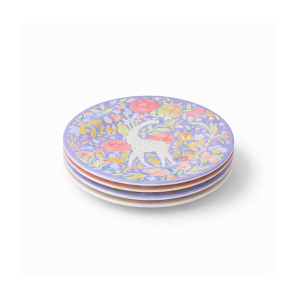 Salad Plate – Culinvaro Menagerie Set of 4 Assorted Salad Plates