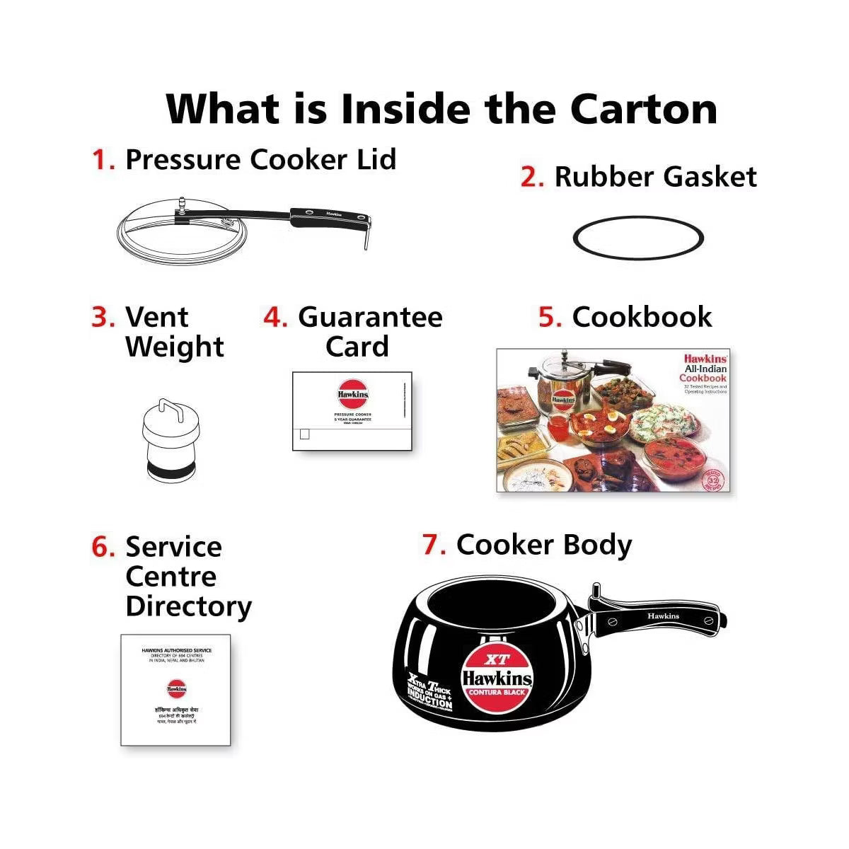 Pressure Cooker – 3L Contura Hard Anodized Induction Compatible Extra Thick Base – Black
