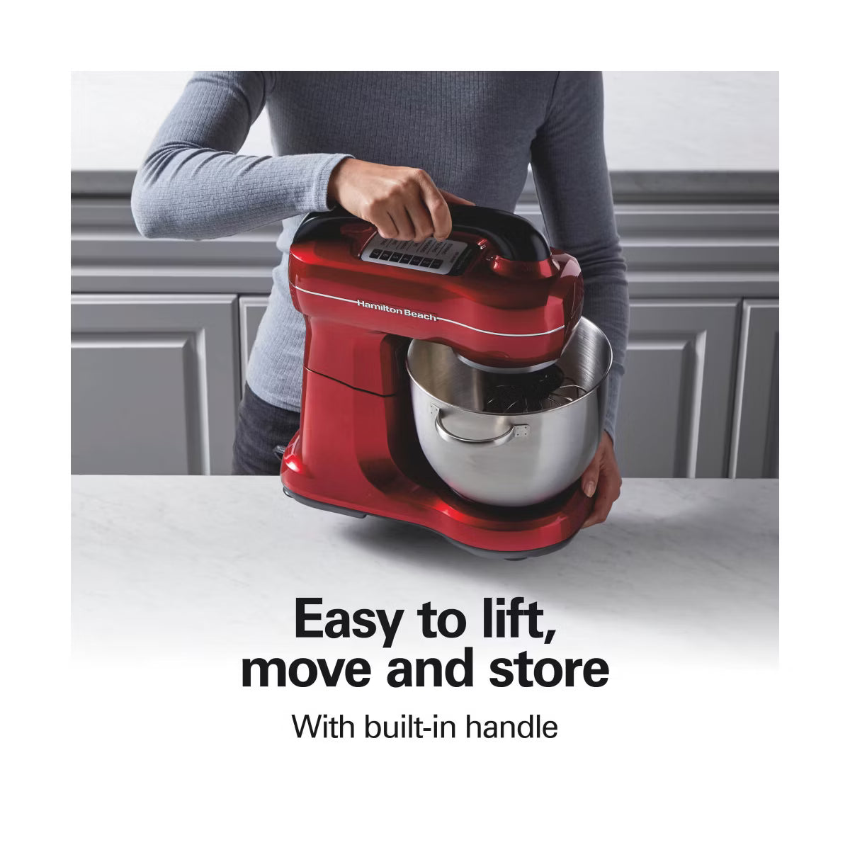 Stand Mixer – Beach 7-Speed Hand Mixer : Metal Stand Mixer, 300W – Red