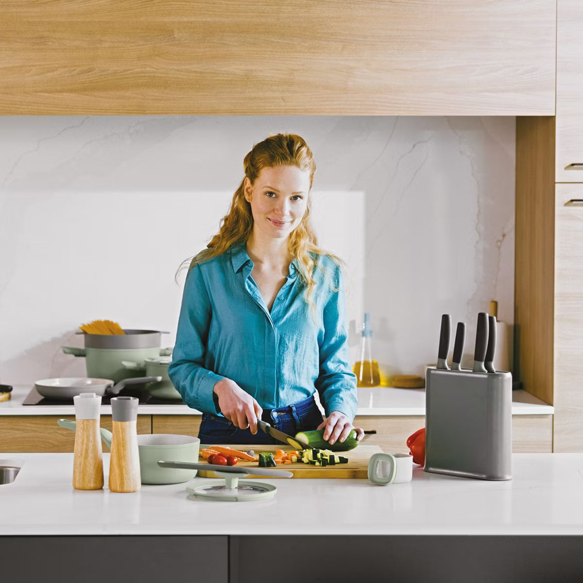 Non-stick Stainless Steel Chef's Knife 7.5", Recycled Material