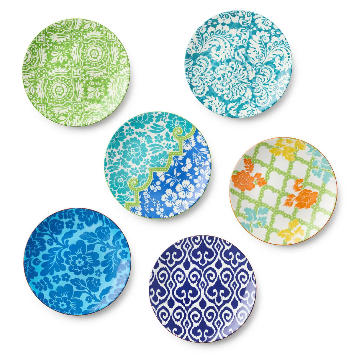 Dinner Plate – Culinvaro Pavillion Set of 6 Assorted Dinner Plates