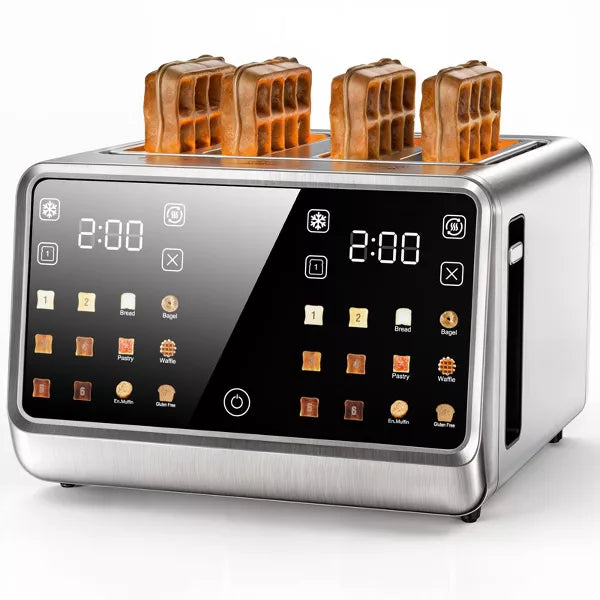 Toaster – 4 Slice Smart Touchscreen Toaster – White