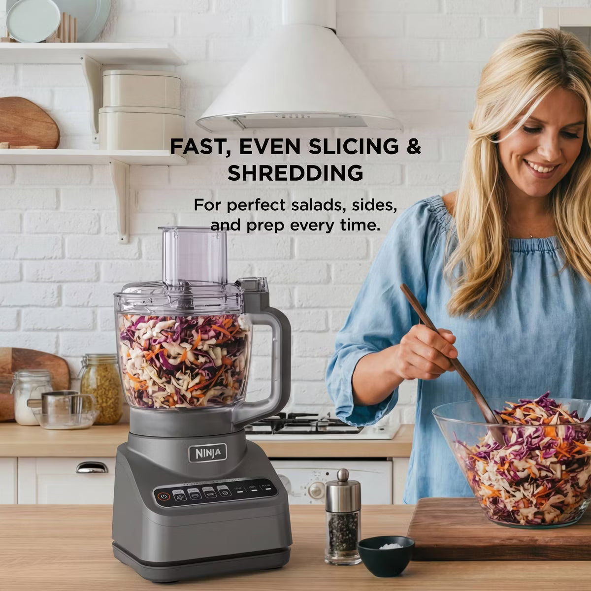 Food Processor – Professional 850W 9-Cup Food Processor – Silver