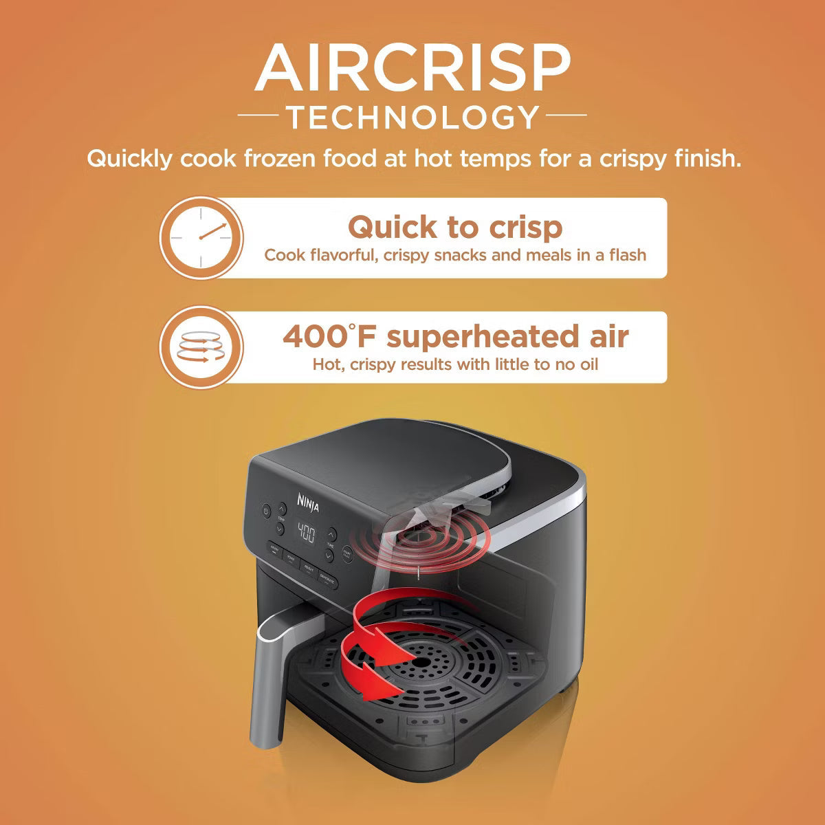 Air Fryer – Pro 4-in-1Air Fryer : 5-Quart, 1750W – Black